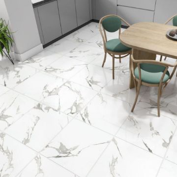 Show details for Lumitec Carrara White Polished Tile 60x60 cm Picture of Lumitec Carrara White Polished Tile 60x60 cm