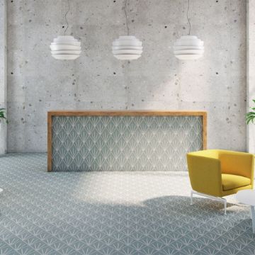 Show details for Meraki Green Matt Hexagon Tile 19.8x22.8 cm Picture of Meraki Green Matt Hexagon Tile 19.8x22.8 cm