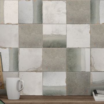 Show details for Bloom Grey Mix Tiles 20x20 cm Picture of Bloom Grey Mix Tiles 20x20 cm