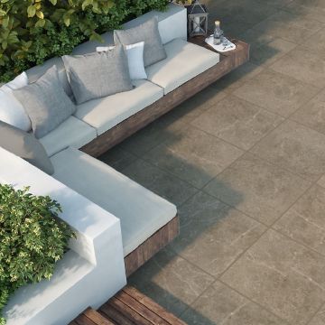 Show details for Chelsea 60x60 cm Taupe Paving Slabs Picture of Chelsea 60x60 cm Taupe Paving Slabs
