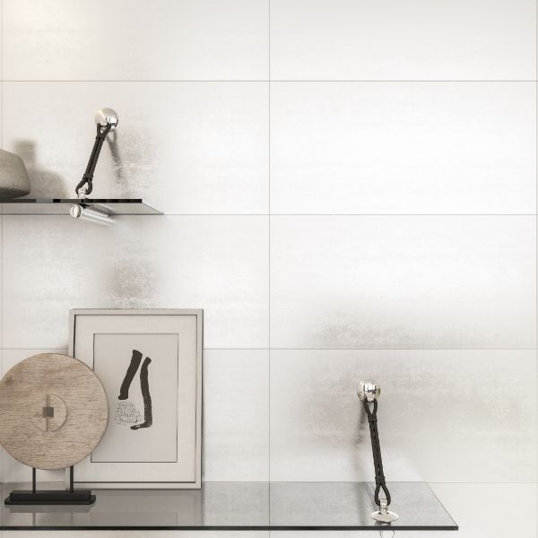 Picture of Parel White Matt Concrete Effect Tile 30x60 cm