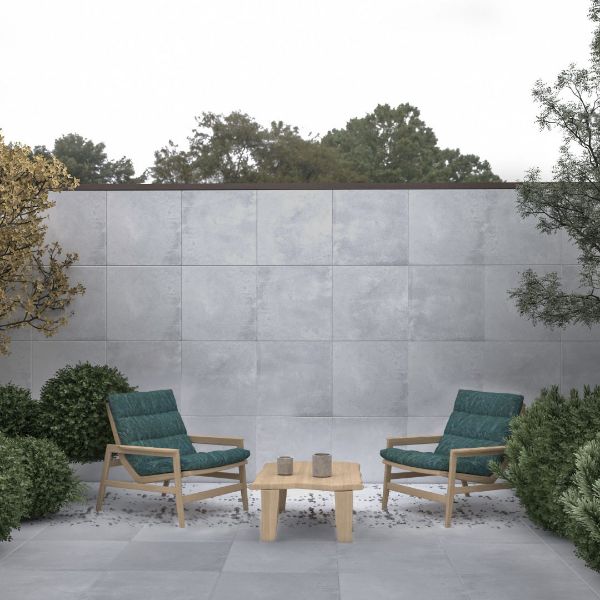 Picture of Boston Light Grey Matt Concrete Effect Tile 59.7x59.7 cm