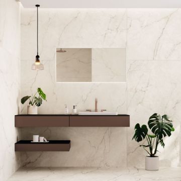 Show details for Elegance Blanco Polished Tile 90x90 cm Picture of Elegance Blanco Polished Tile 90x90 cm