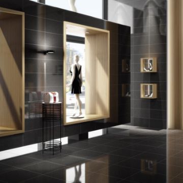 Show details for Smartluxe Black Semi Polished Tile 60x60 cm Picture of Smartluxe Black Semi Polished Tile 60x60 cm